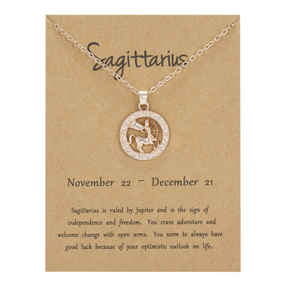 Zodiac Pendant Necklace