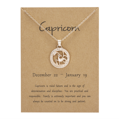 Zodiac Pendant Necklace