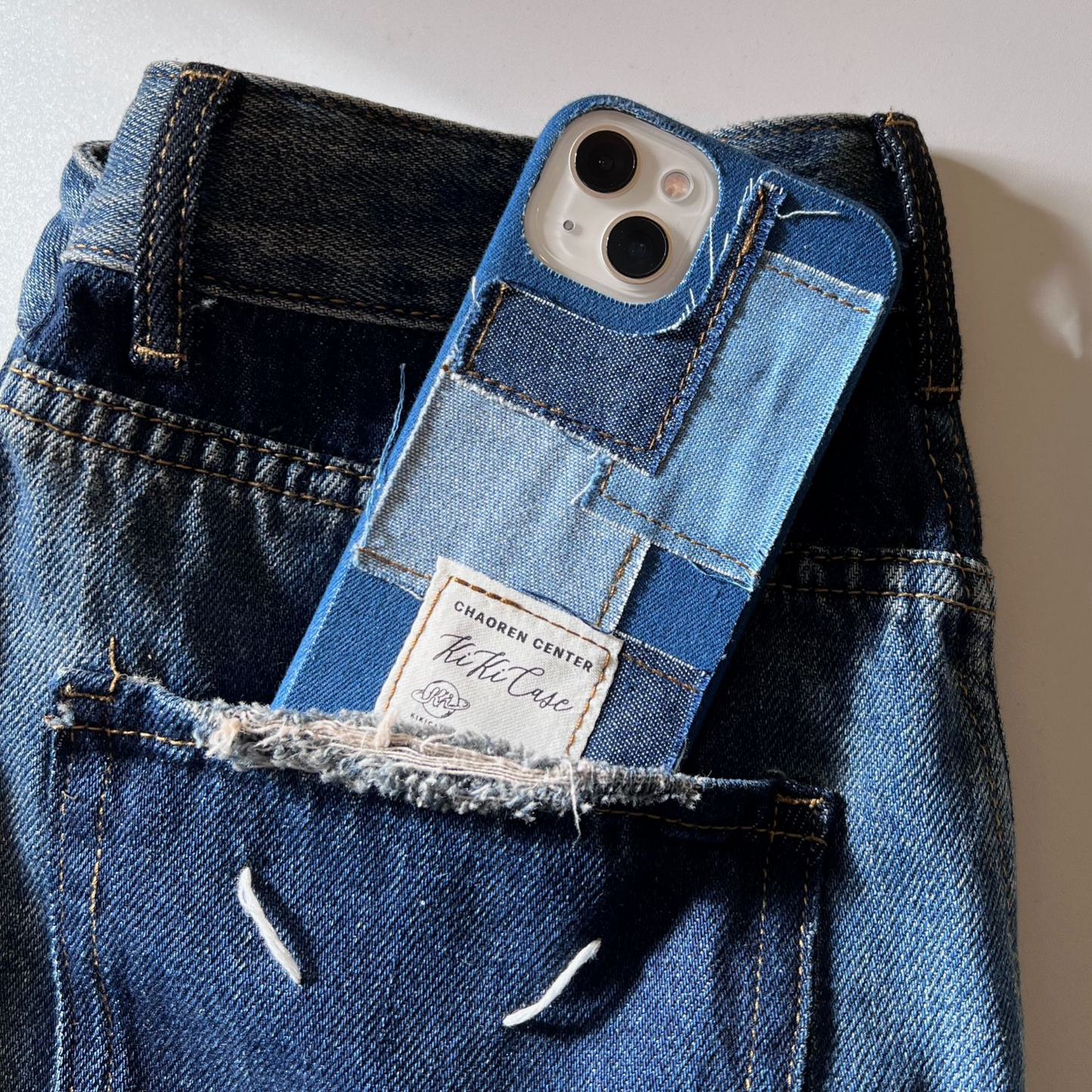 Aurelia Denim Patchwork Phone Case