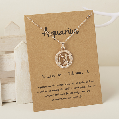 Zodiac Pendant Necklace