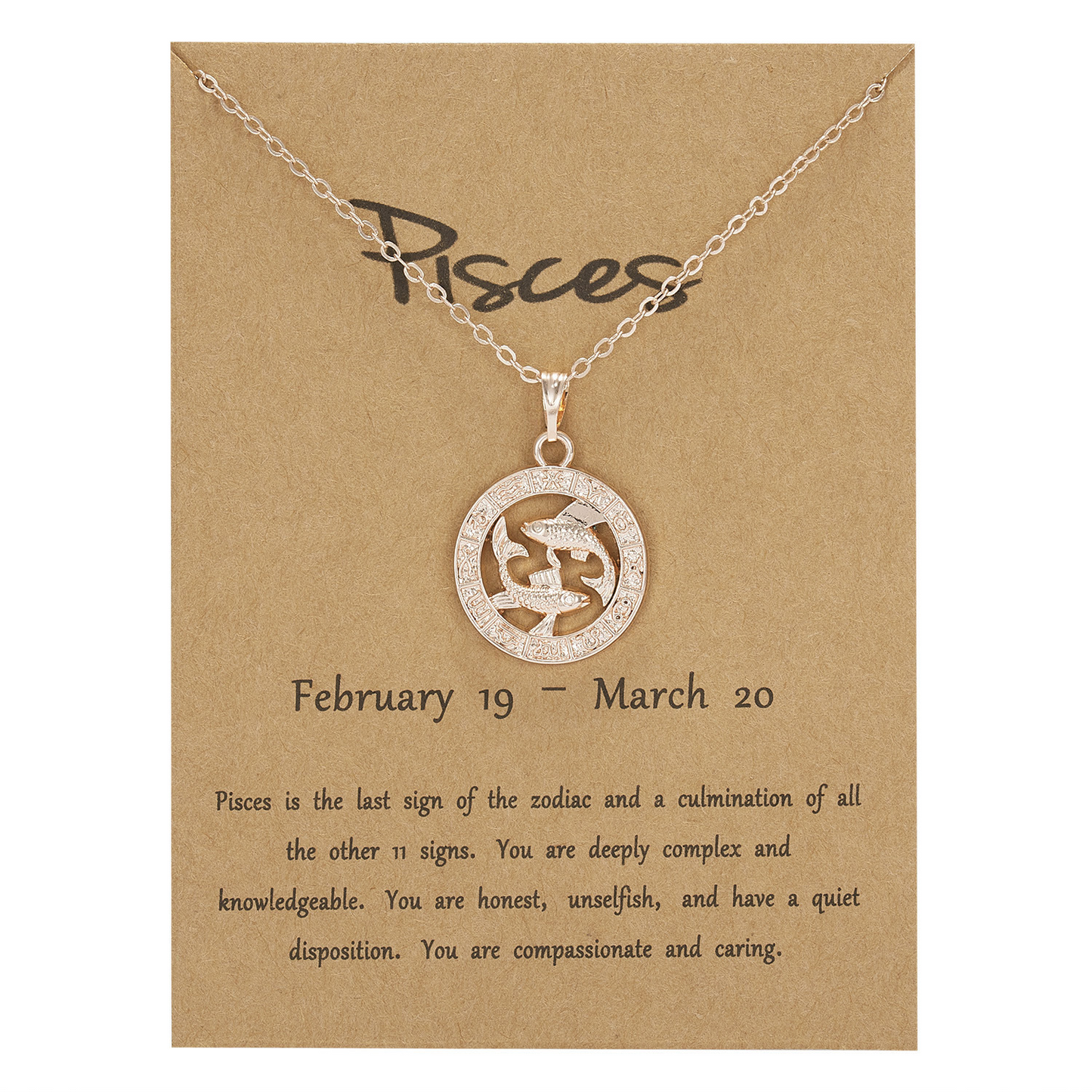 Zodiac Pendant Necklace