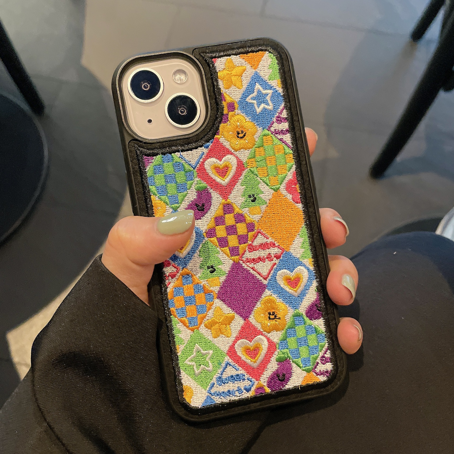 Trendy Embroidery Phone Case