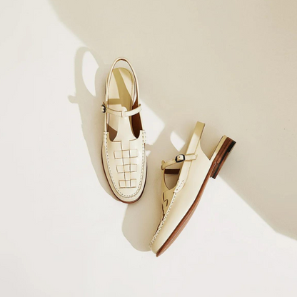 Celeste Woven Slingback Loafers