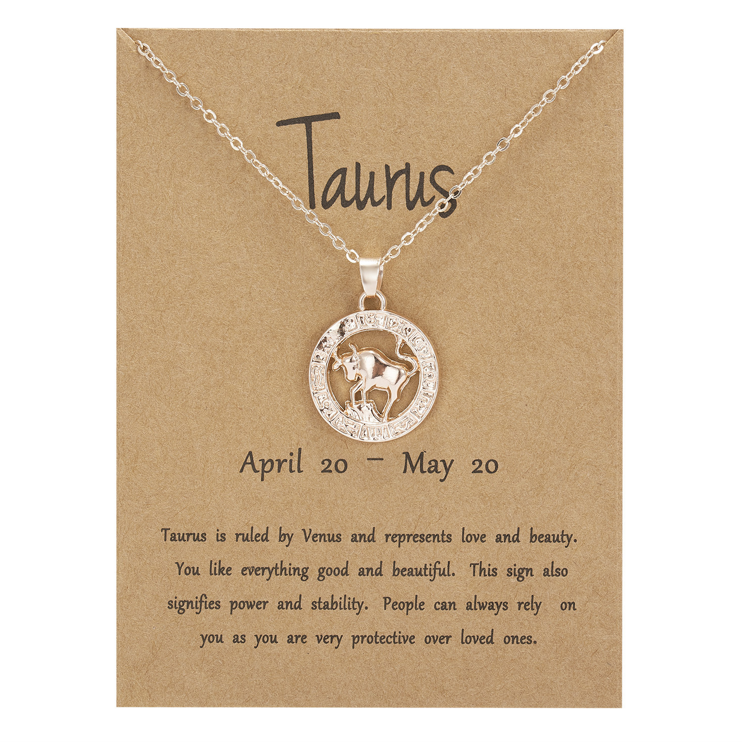 Zodiac Pendant Necklace