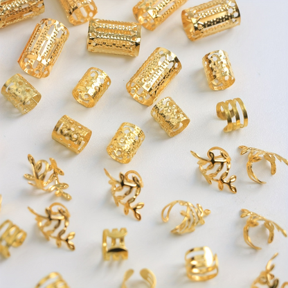 Golden Elegance Hair Charms