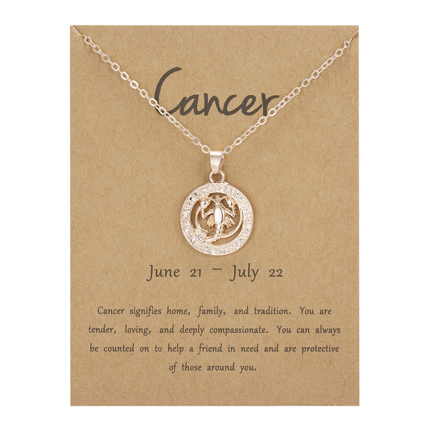 Zodiac Pendant Necklace