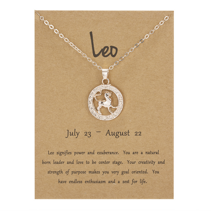 Zodiac Pendant Necklace