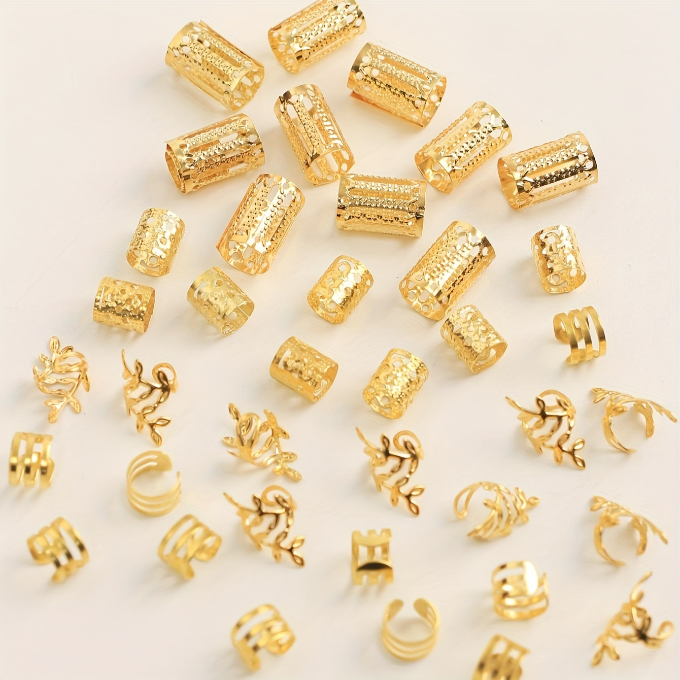 Golden Elegance Hair Charms