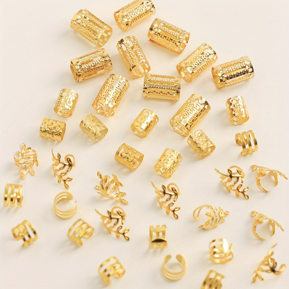 Golden Elegance Hair Charms