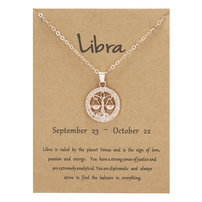 Zodiac Pendant Necklace