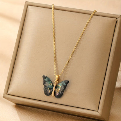 Butterfly Pendant Necklace